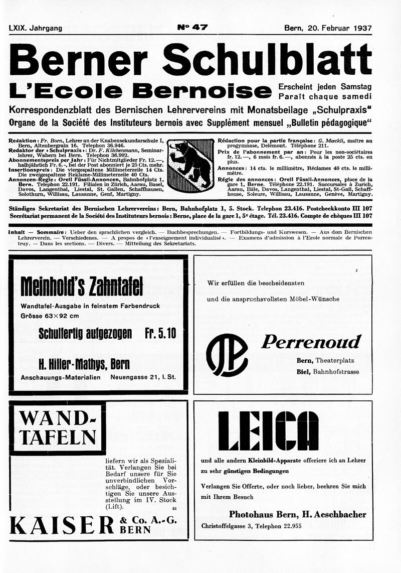 Buchumschlag - Heft 47