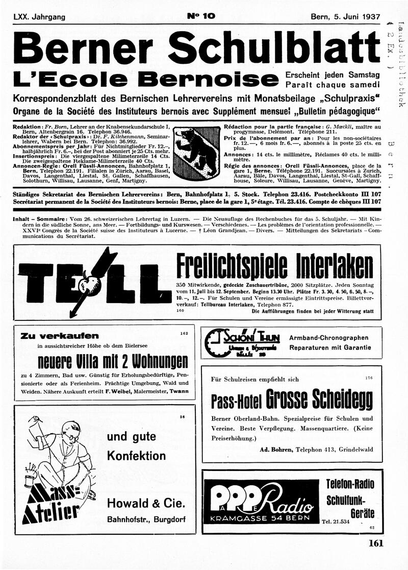 Buchumschlag - Heft 10