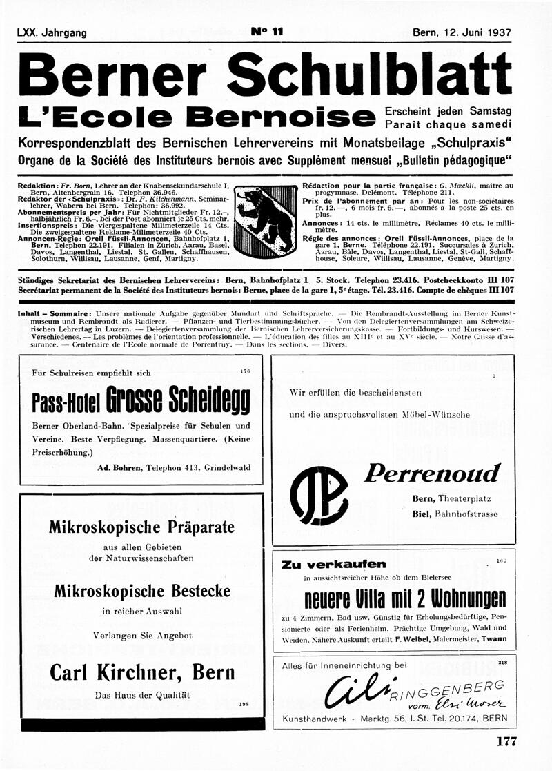 Buchumschlag - Heft 11