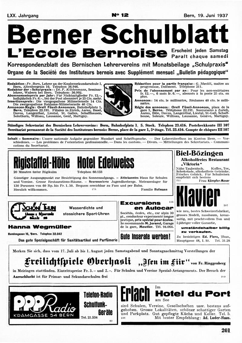 Buchumschlag - Heft 12