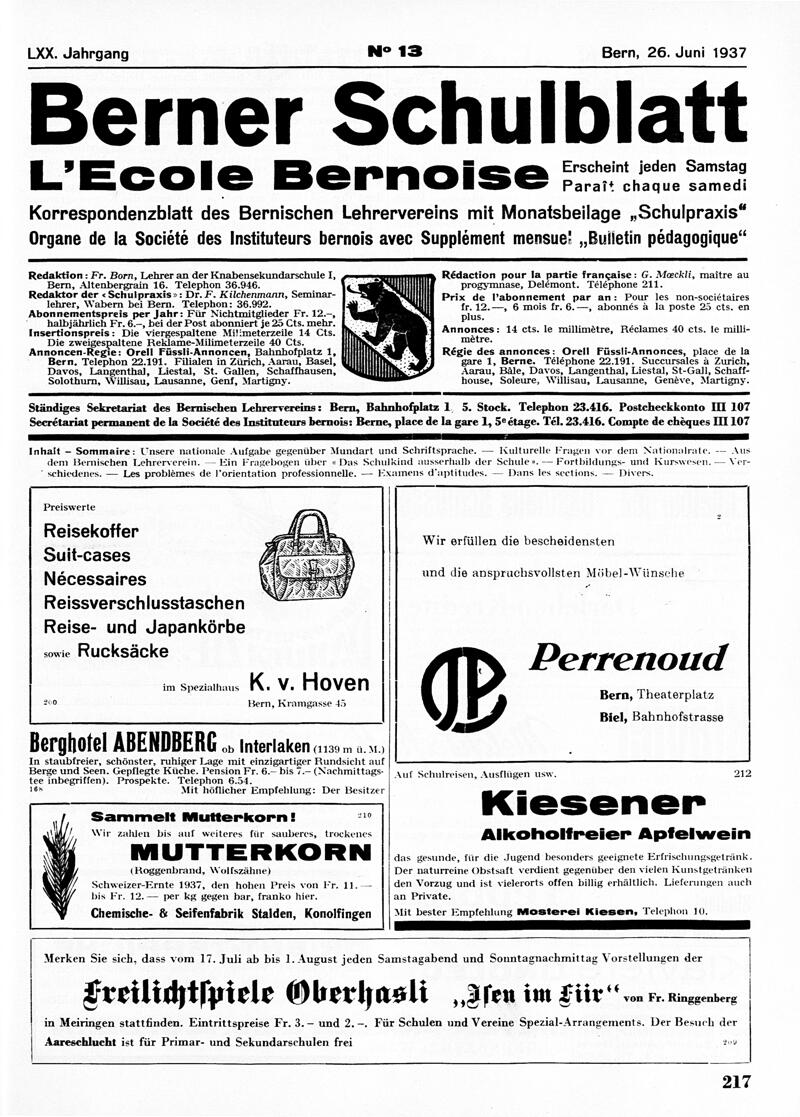 Buchumschlag - Heft 13