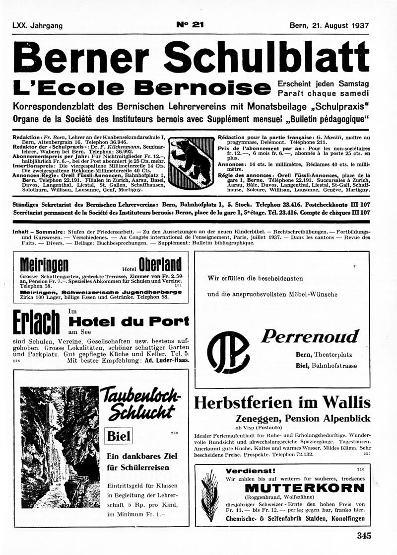 Buchumschlag - Heft 21