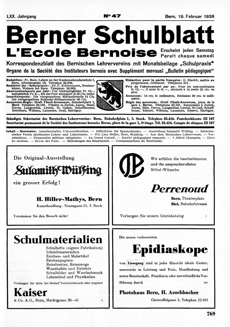 Buchumschlag - Heft 47