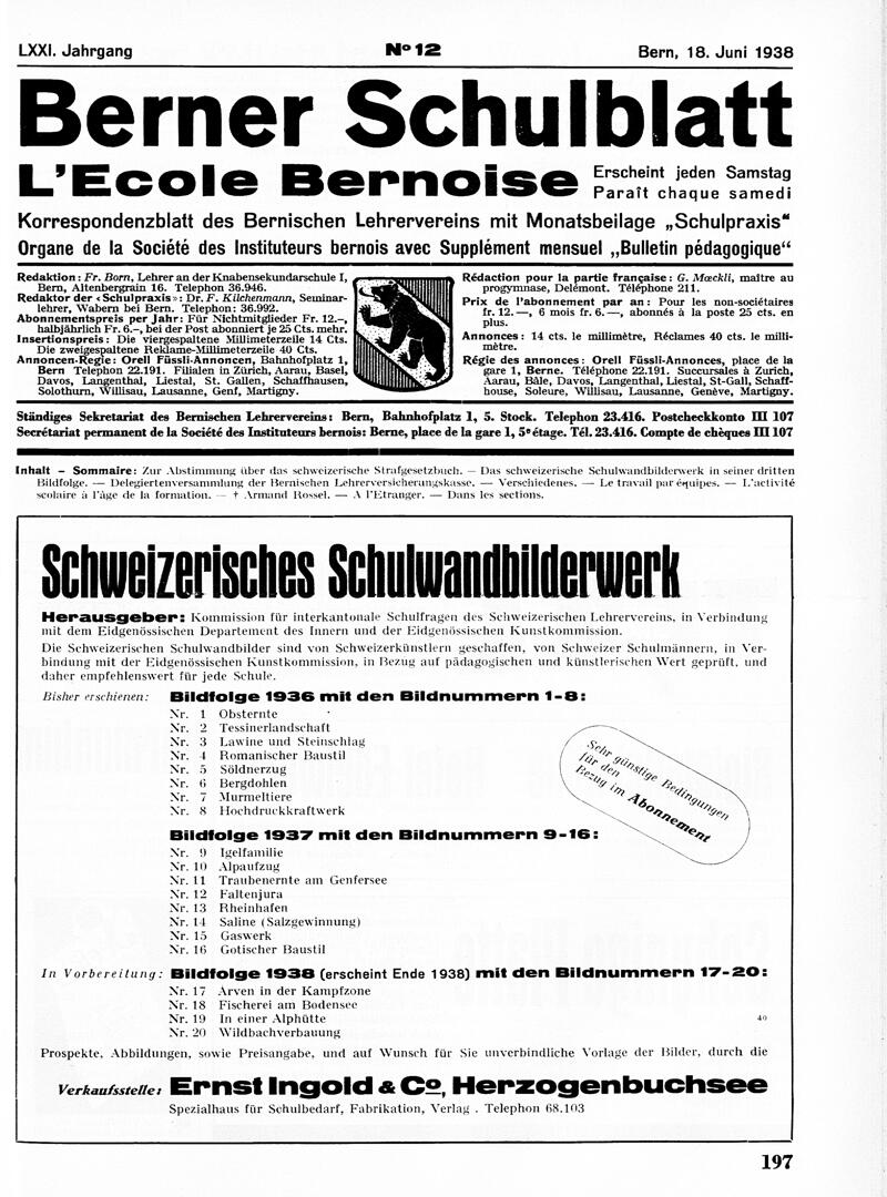 Buchumschlag - Heft 12