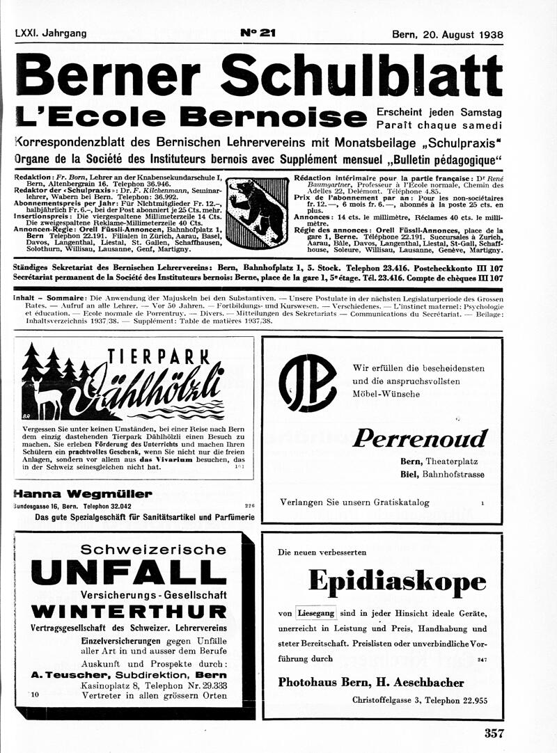 Buchumschlag - Heft 21