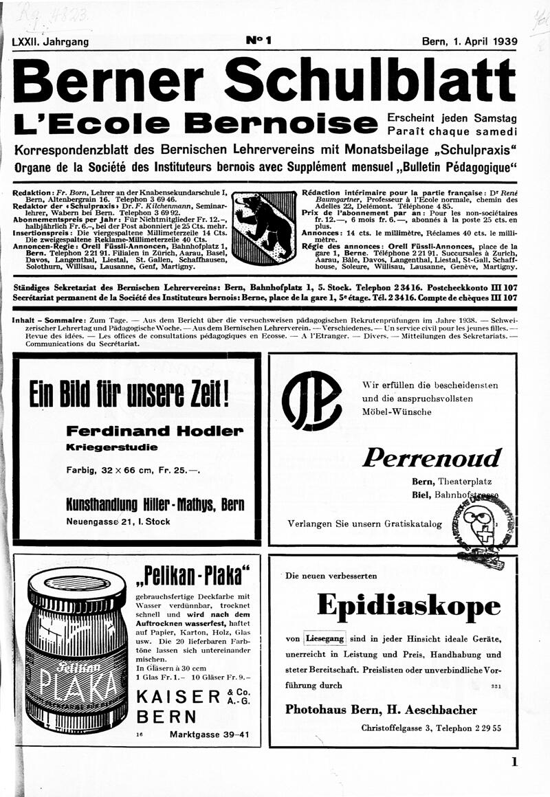 Buchumschlag - Heft 1