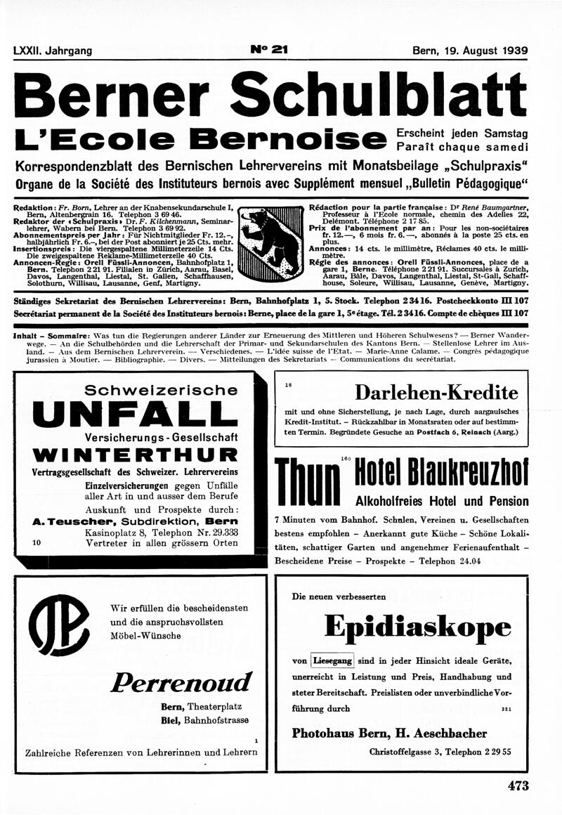 Buchumschlag - Heft 21