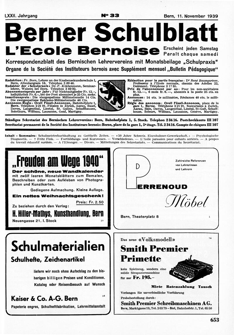 Buchumschlag - Heft 33