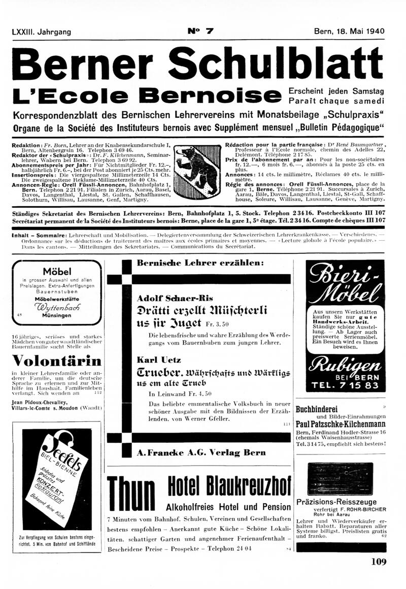 Buchumschlag - Heft 7