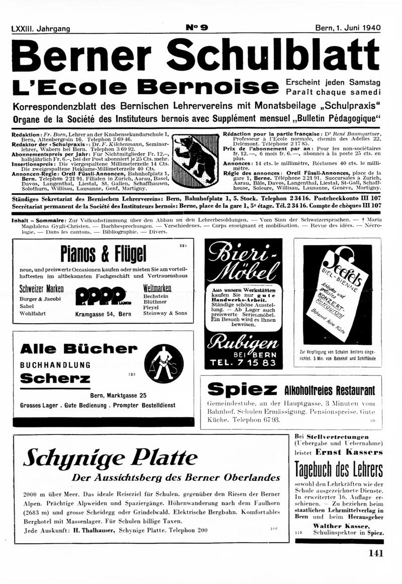 Buchumschlag - Heft 9