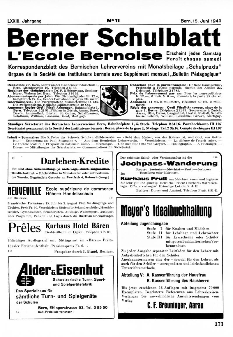 Buchumschlag - Heft 11