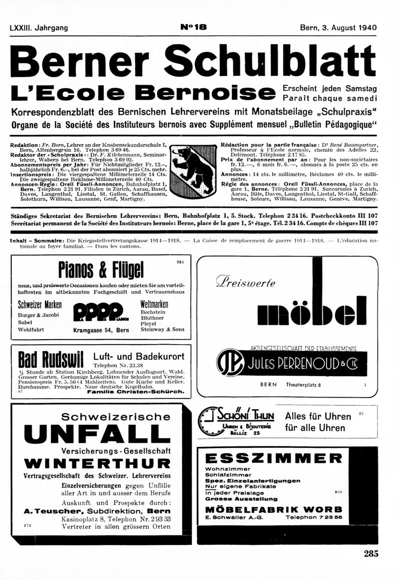 Buchumschlag - Heft 18