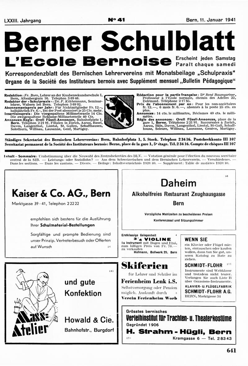 Buchumschlag - Heft 41