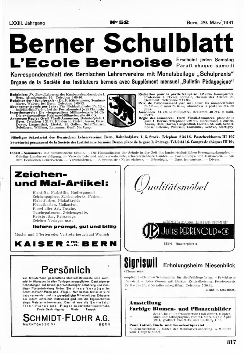 Buchumschlag - Heft 52