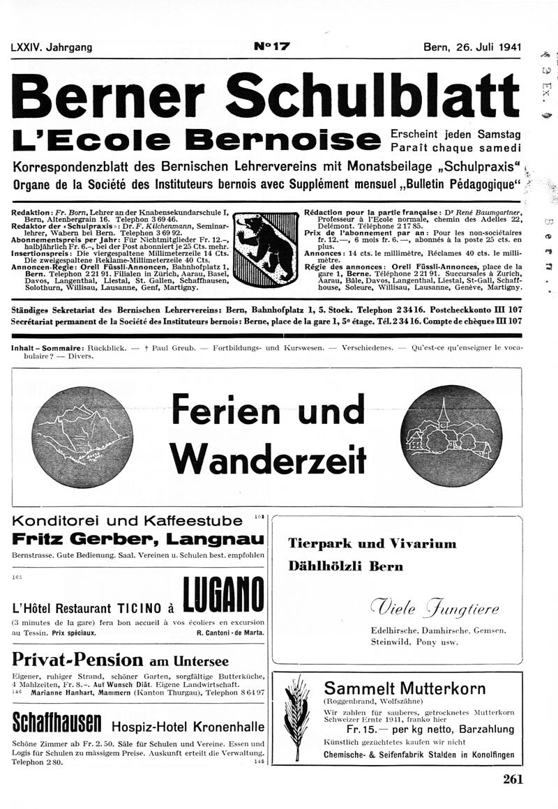 Buchumschlag - Heft 17