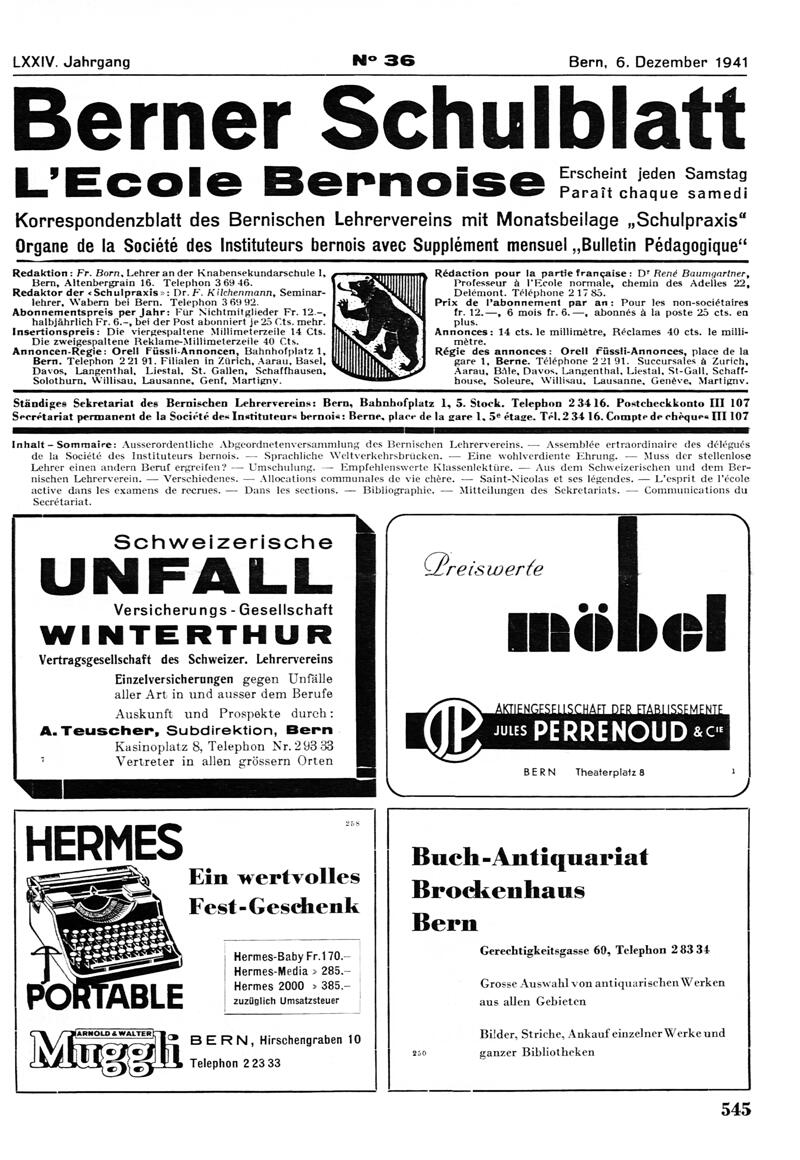 Buchumschlag - Heft 36