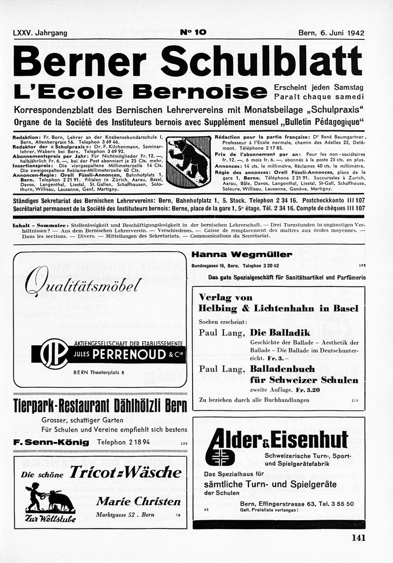 Buchumschlag - Heft 10