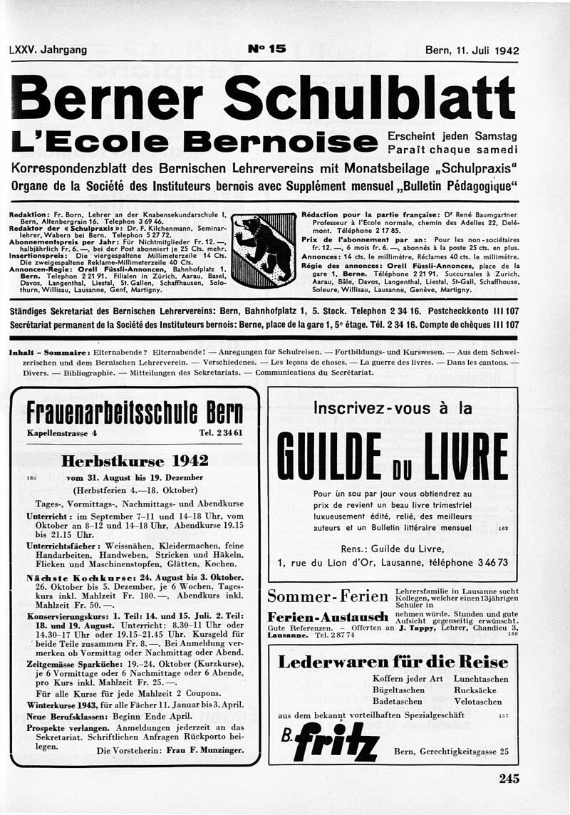 Buchumschlag - Heft 15