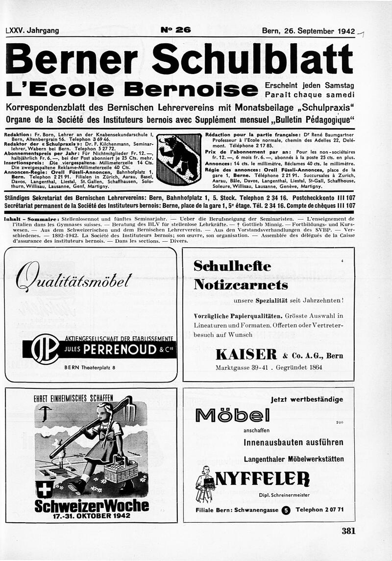 Buchumschlag - Heft 26