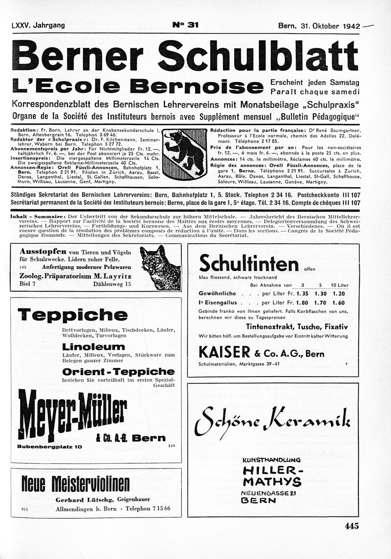 Buchumschlag - Heft 31