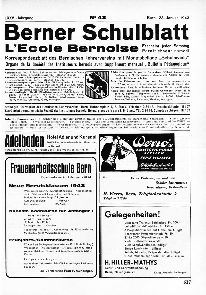 Buchumschlag - Heft 43