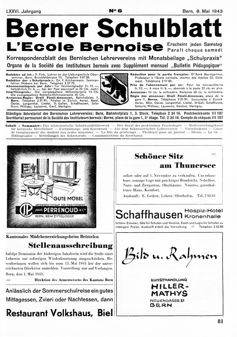 Buchumschlag - Heft 6