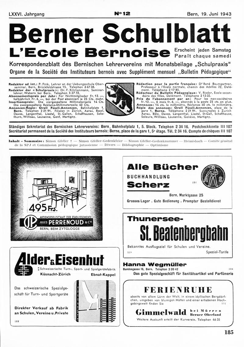 Buchumschlag - Heft 12