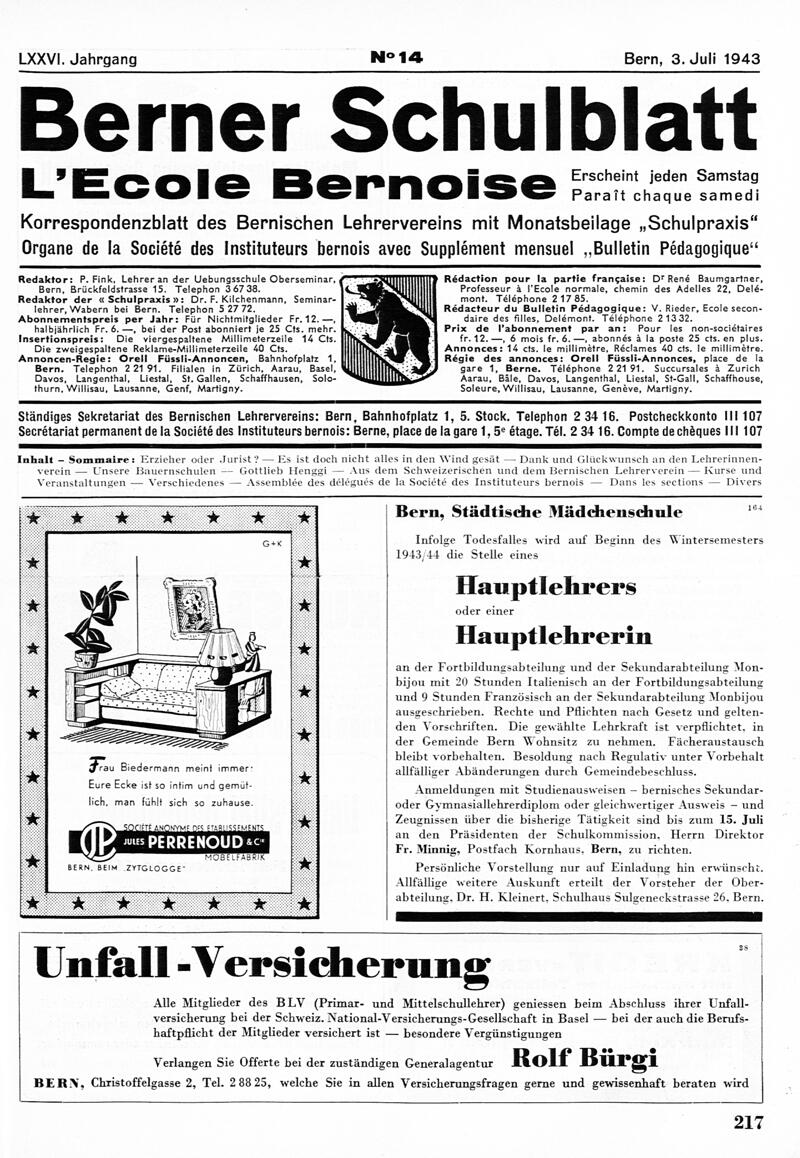 Buchumschlag - Heft 14