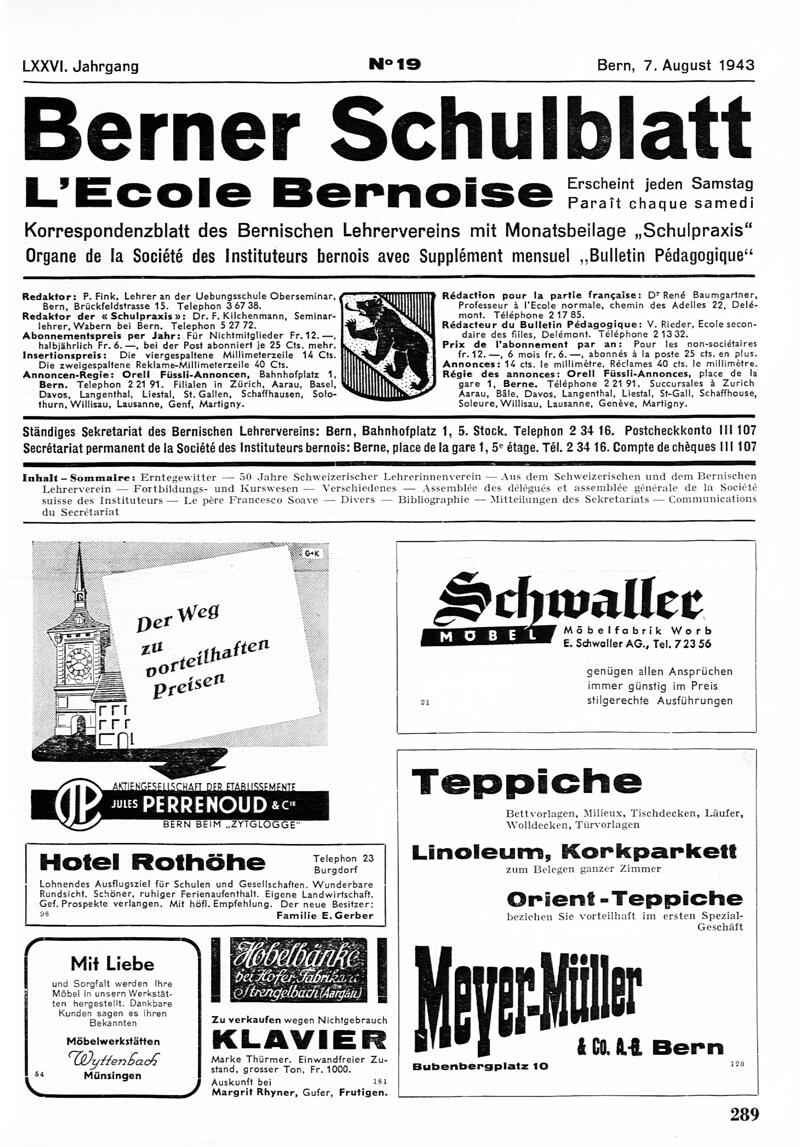 Buchumschlag - Heft 19