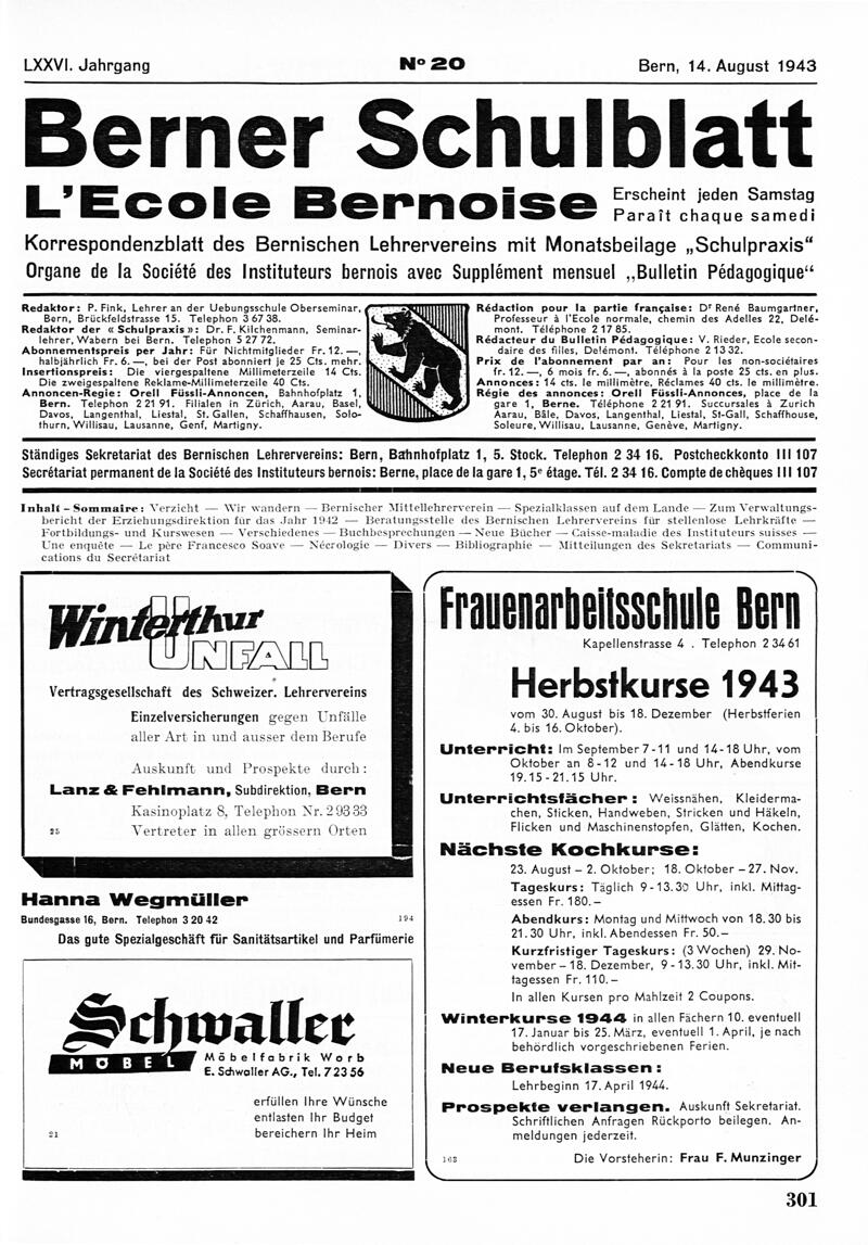 Buchumschlag - Heft 20