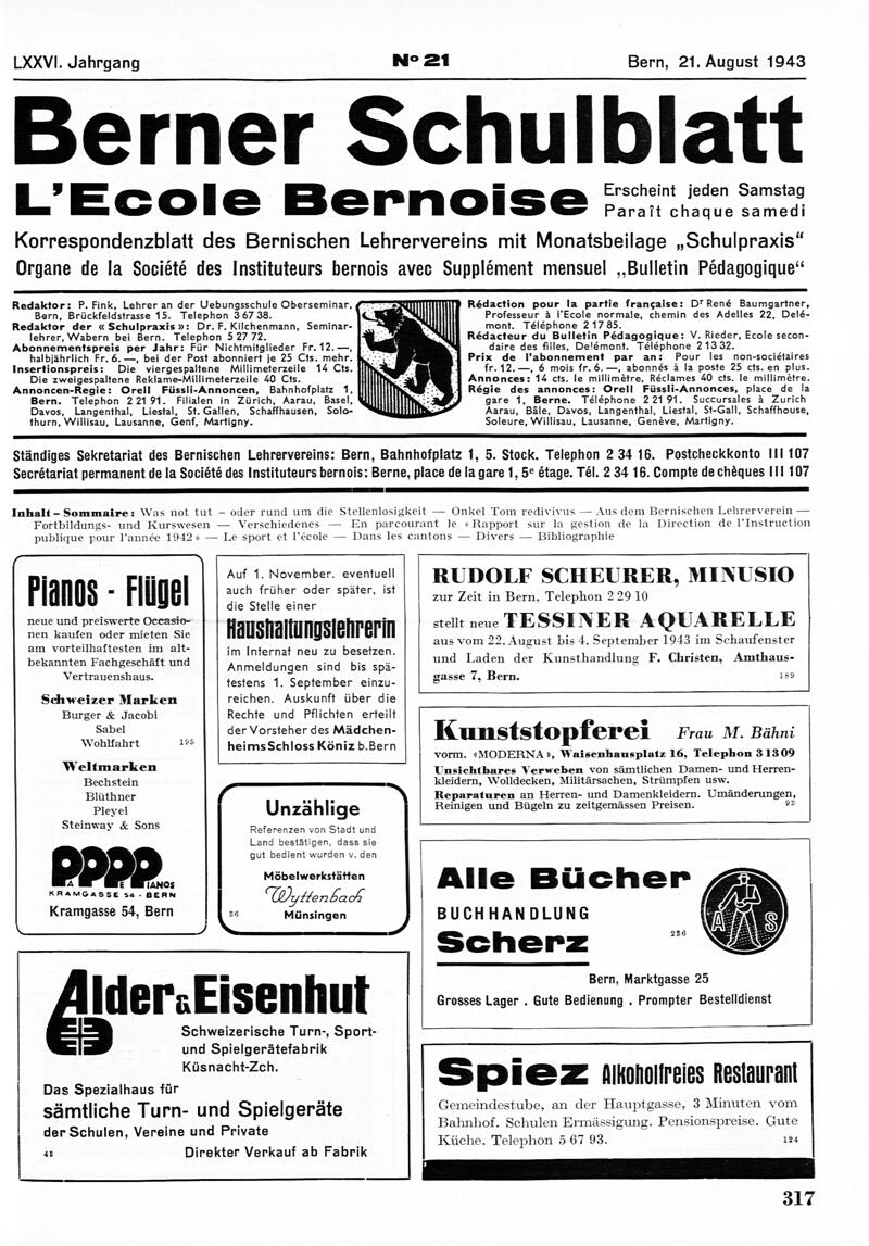 Buchumschlag - Heft 21