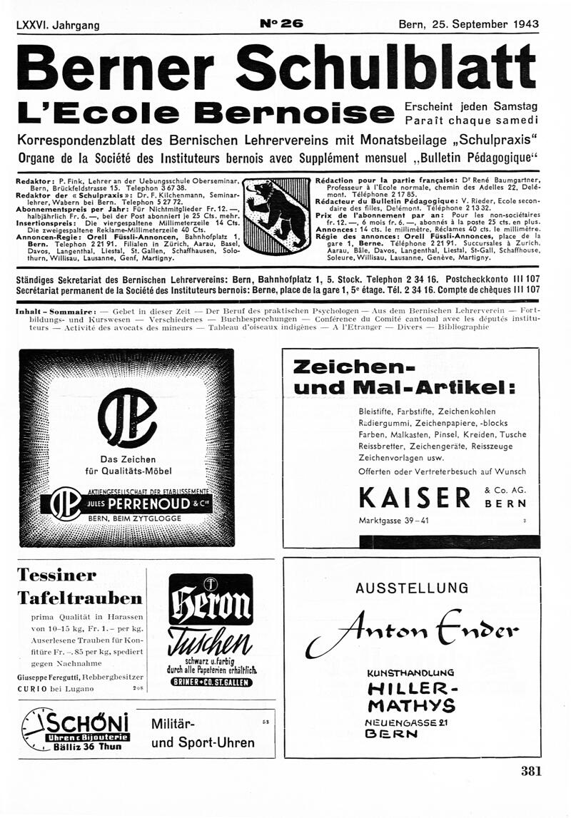 Buchumschlag - Heft 26