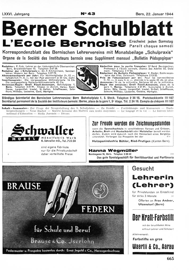 Buchumschlag - Heft 43