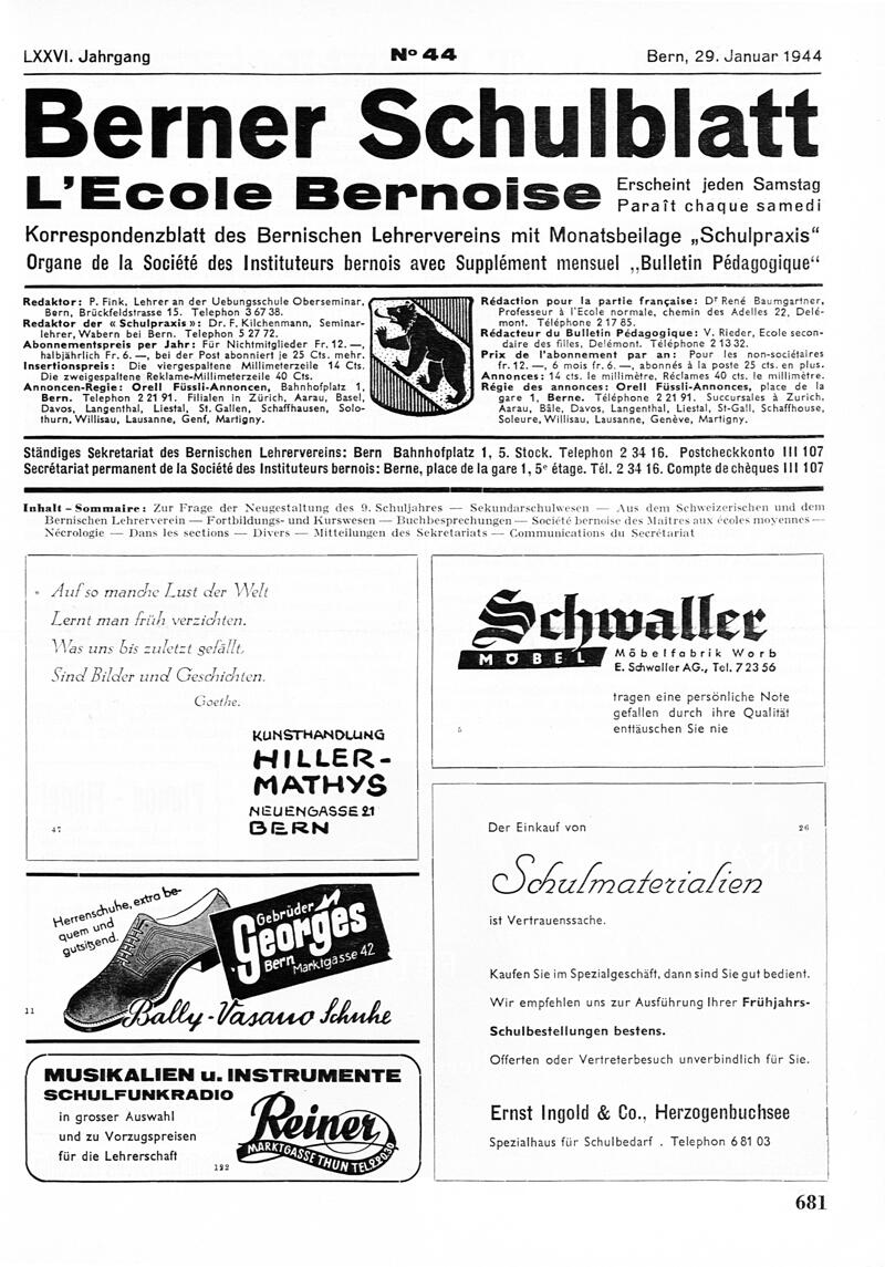 Buchumschlag - Heft 44