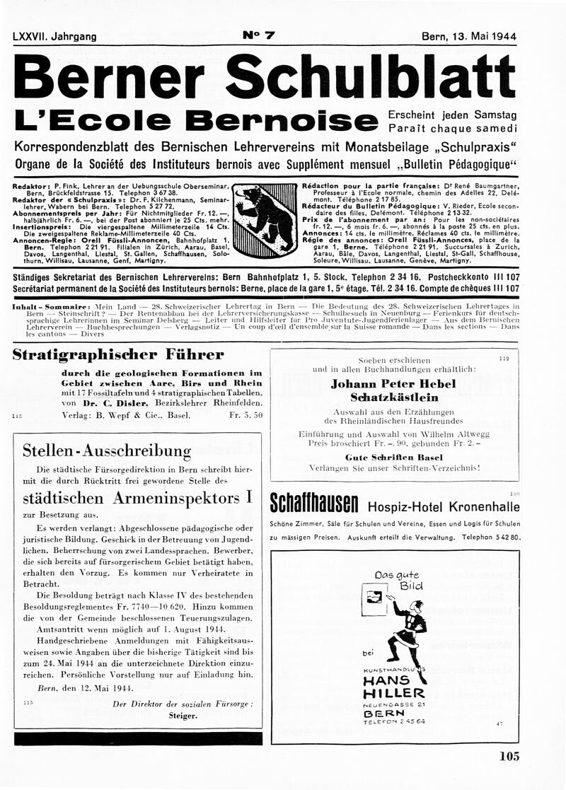 Buchumschlag - Heft 7