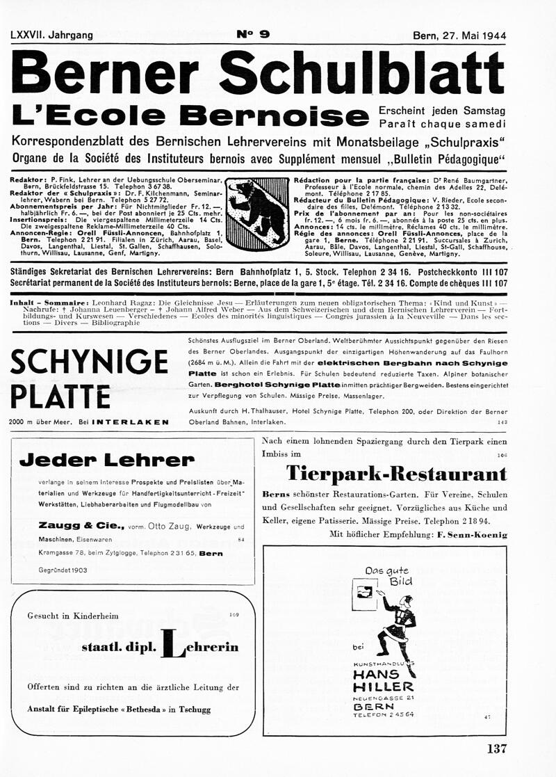 Buchumschlag - Heft 9