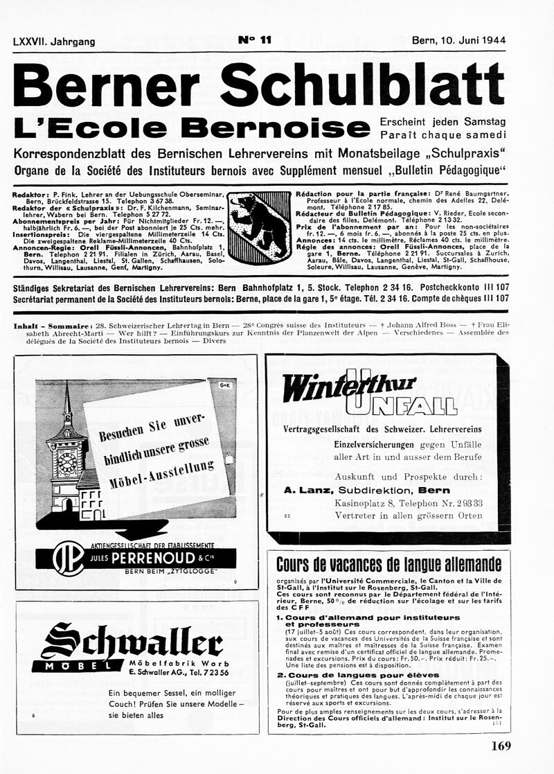 Buchumschlag - Heft 11