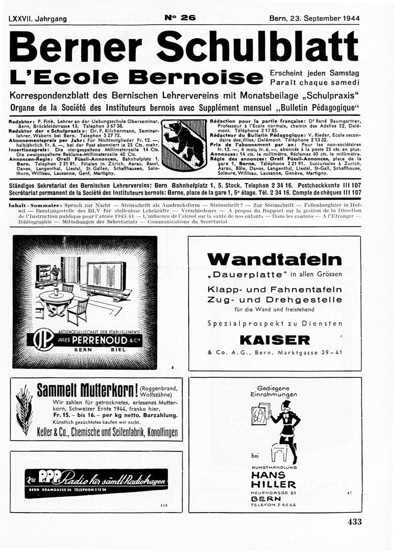 Buchumschlag - Heft 26