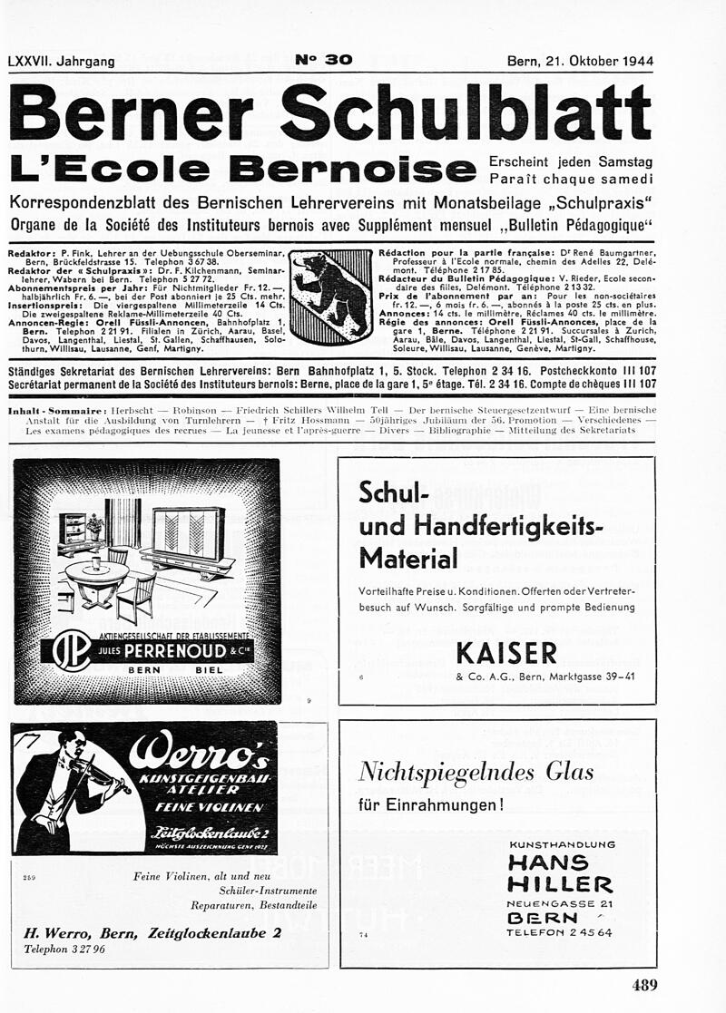 Buchumschlag - Heft 30