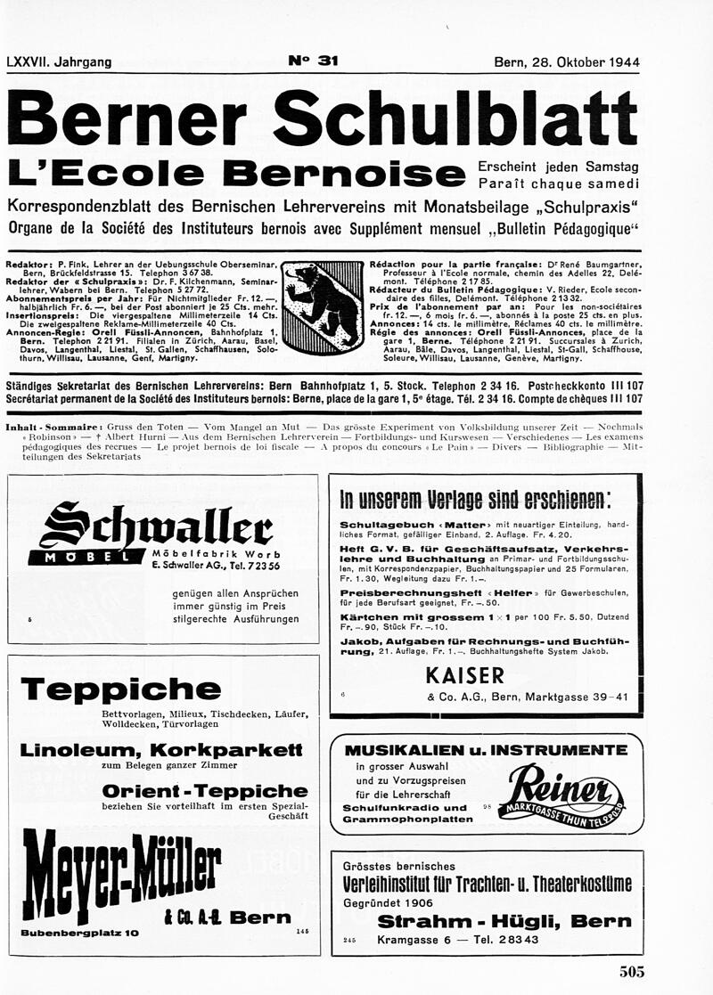 Buchumschlag - Heft 31