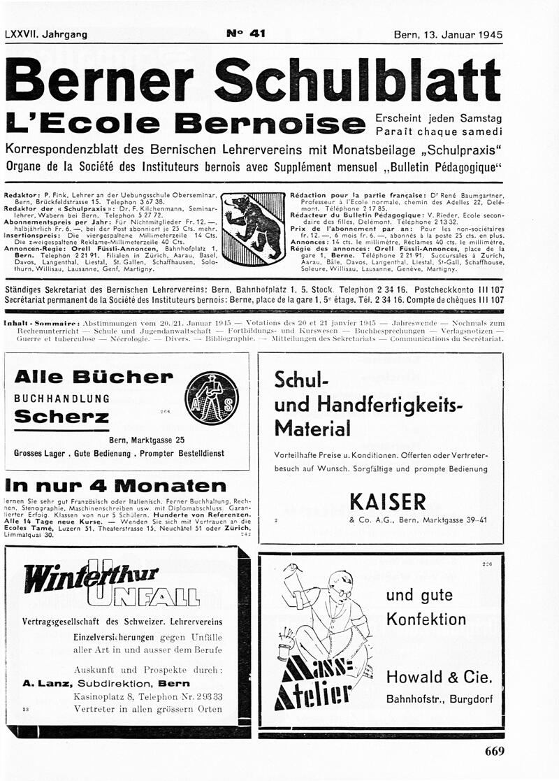 Buchumschlag - Heft 41