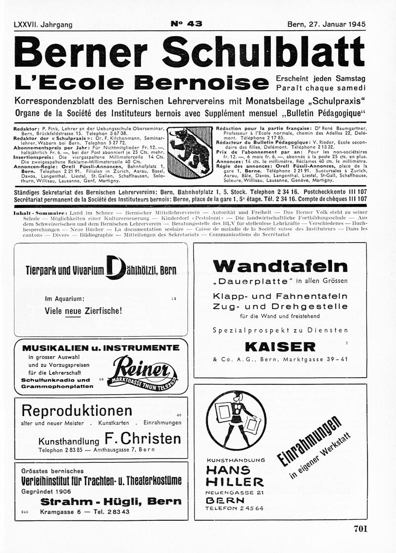 Buchumschlag - Heft 43