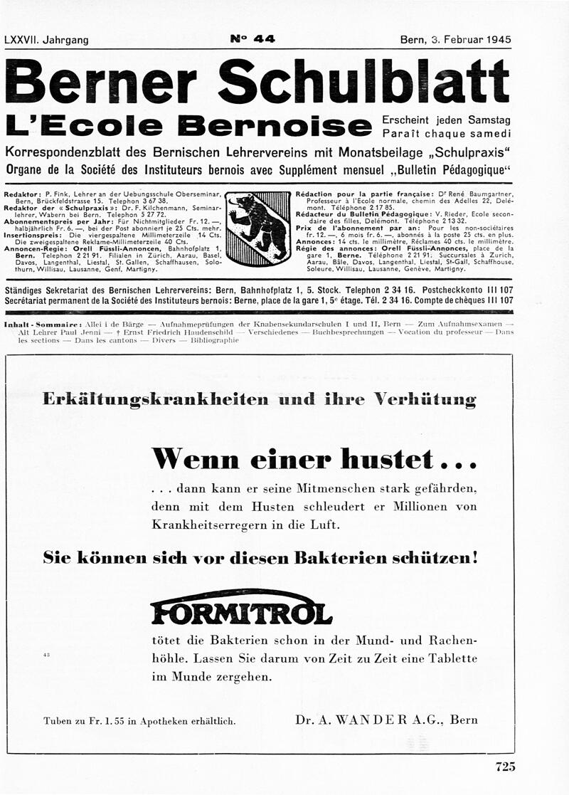 Buchumschlag - Heft 44