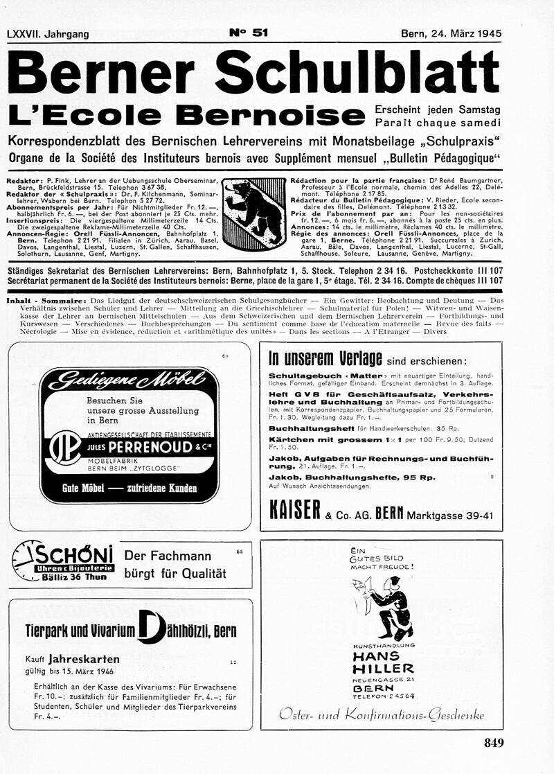 Buchumschlag - Heft 51