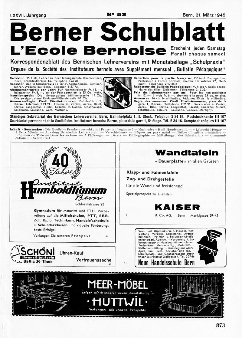 Buchumschlag - Heft 52