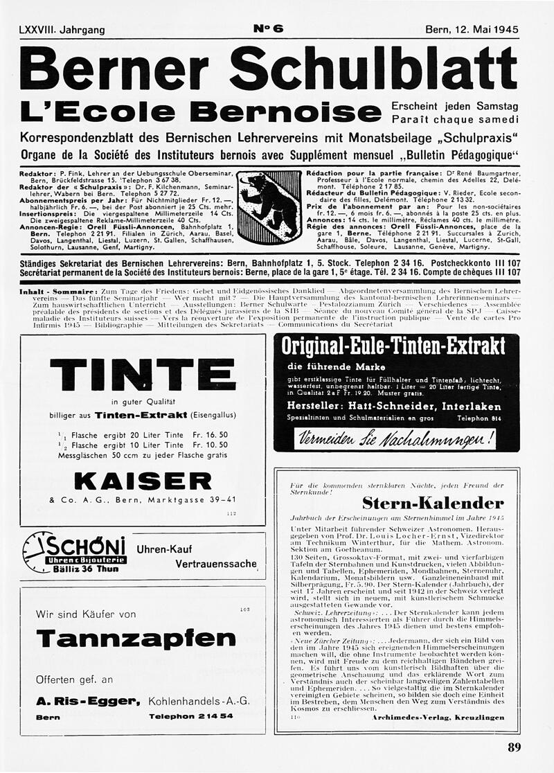 Buchumschlag - Heft 6