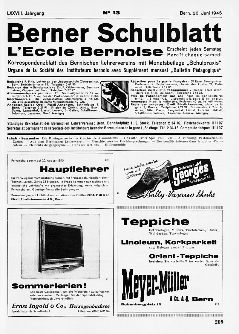 Buchumschlag - Heft 13