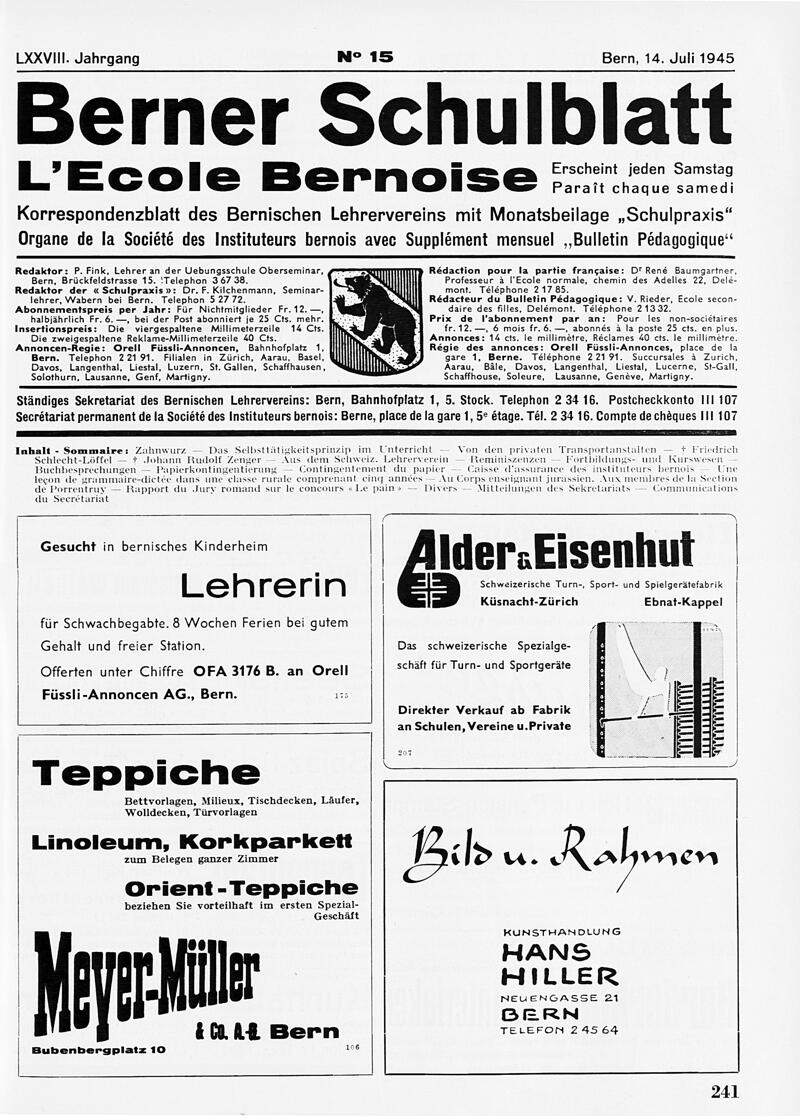 Buchumschlag - Heft 15