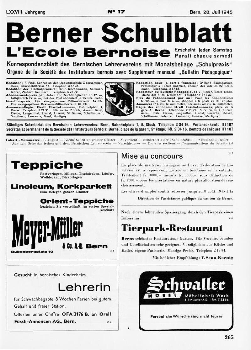 Buchumschlag - Heft 17