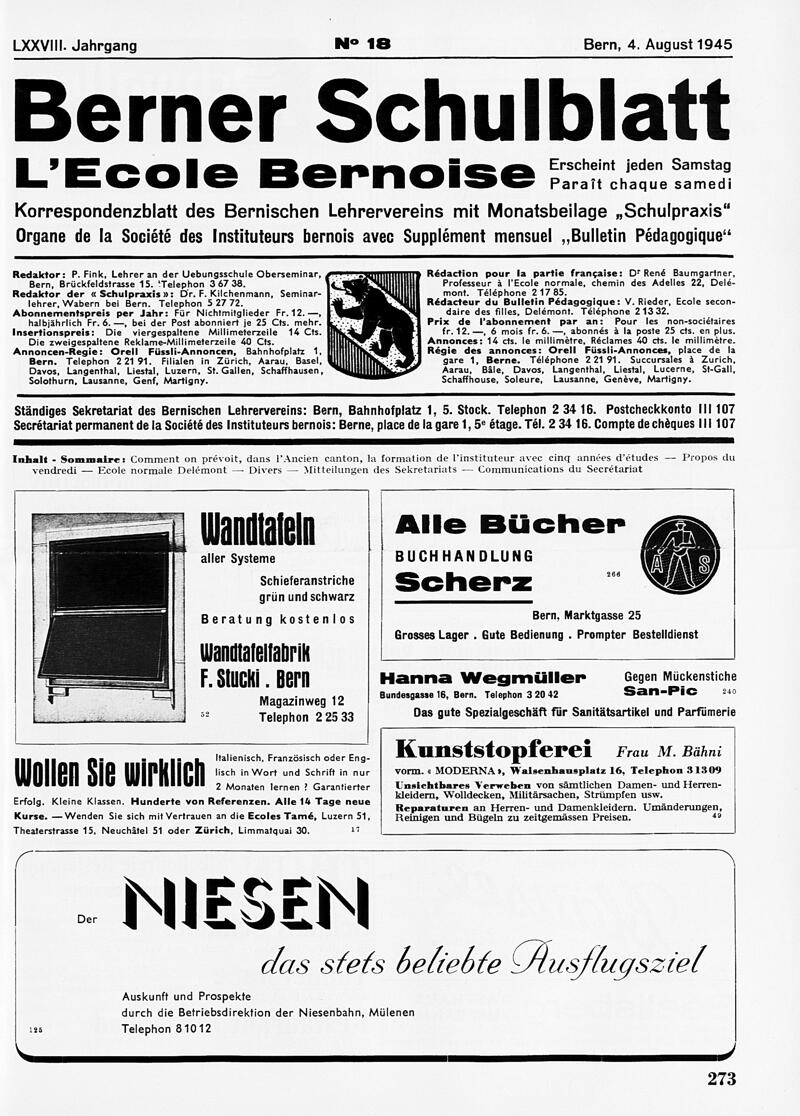 Buchumschlag - Heft 18